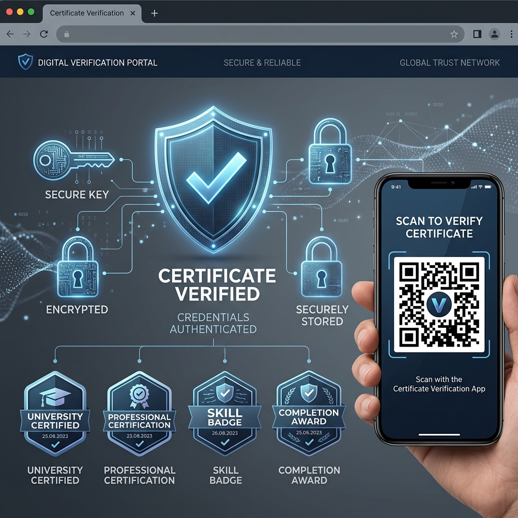 Secure digital certification keys